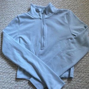 Aritzia baby blue monarch 1/2 zip